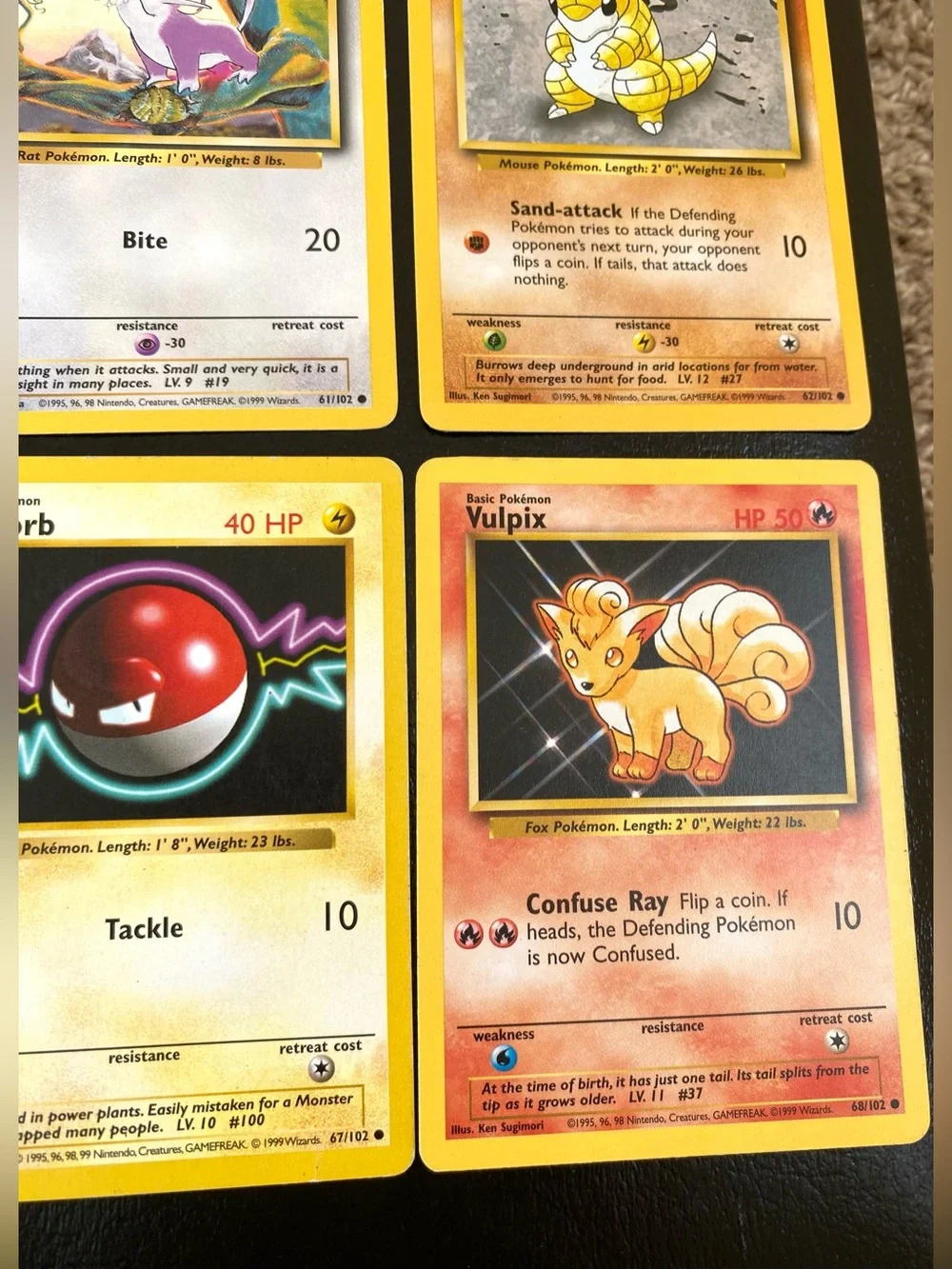 Pokémon Vintage Cards from Base Set 102  - Qty 15